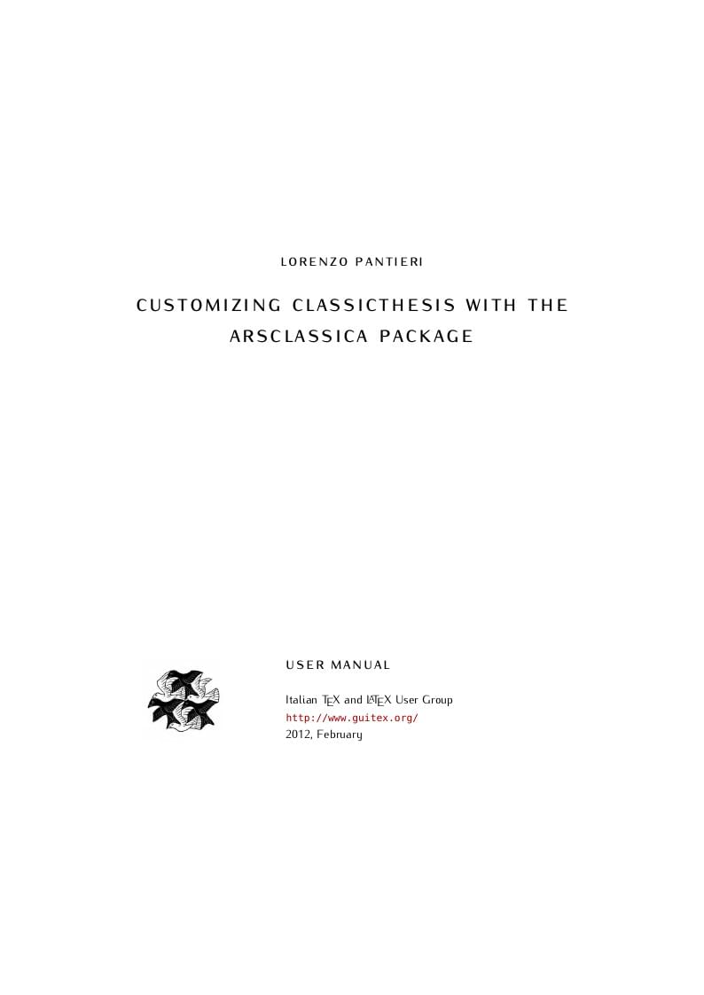 ArsClassica thesis template