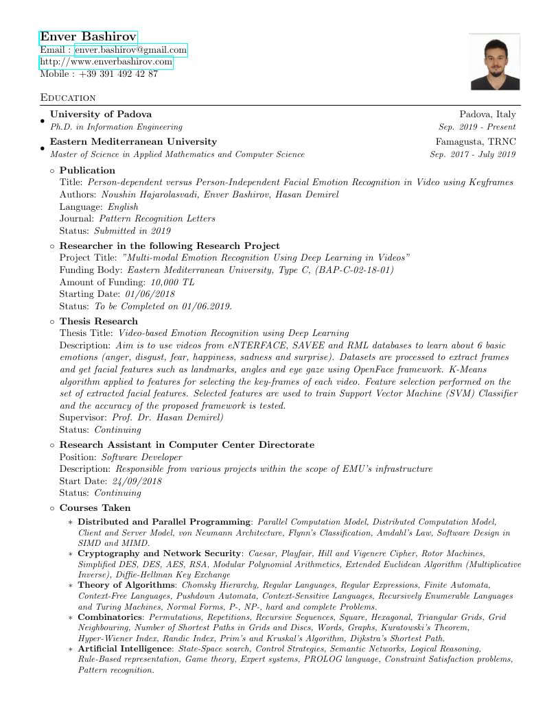 Resume Enver Bashirov