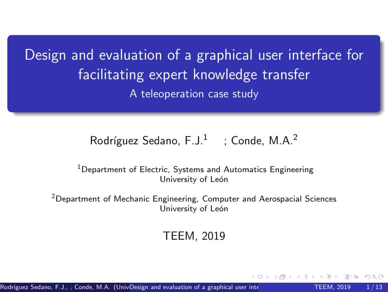 Design and evaluation of a graphical user interface