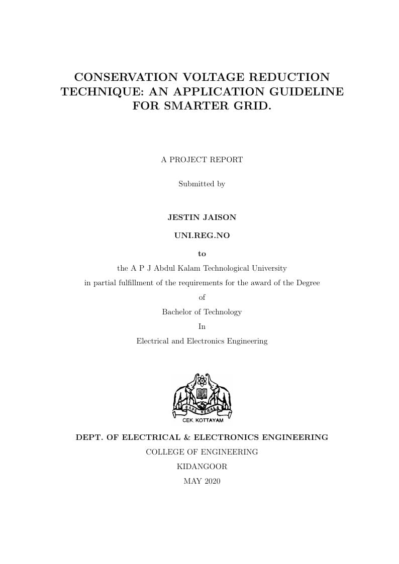 APJ Abdul Kalam Technological University project template