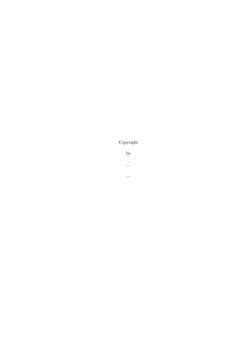 The University of Texas at Austin Grad School thesis template