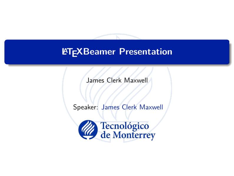 Tecnológico de Monterrey – presentation