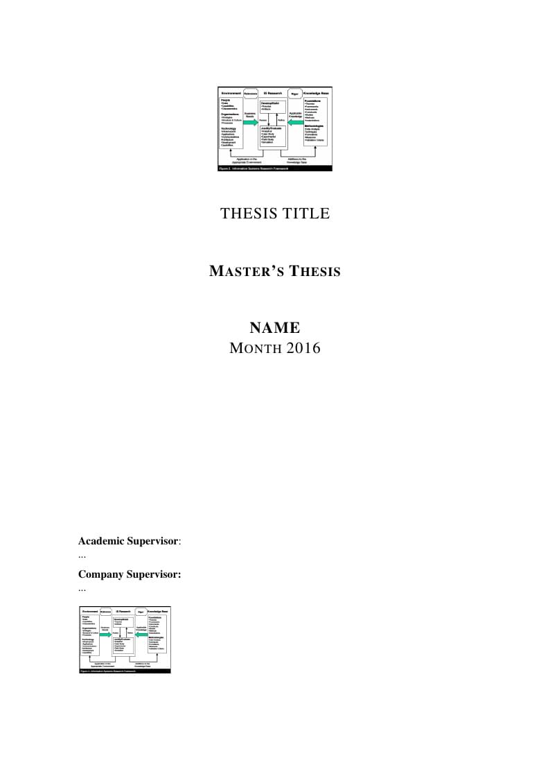 EU MSc Master Thesis