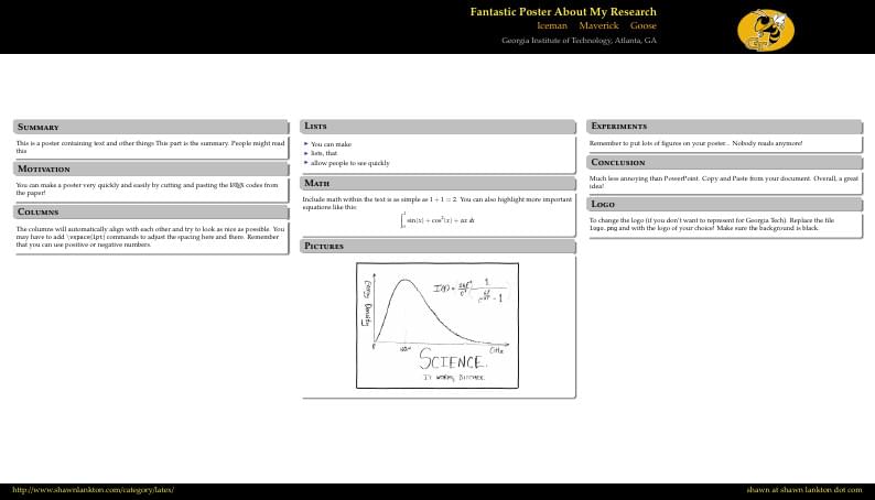 Lankton’s beamerposter theme