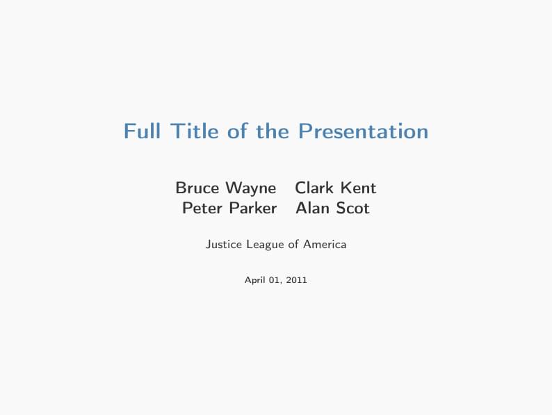 Mauclair's Leanprogress Beamer theme