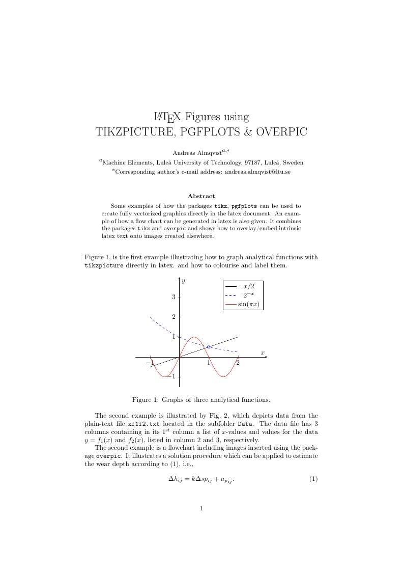 LaTeX figures using tikzpicture, pgfplots and overpic