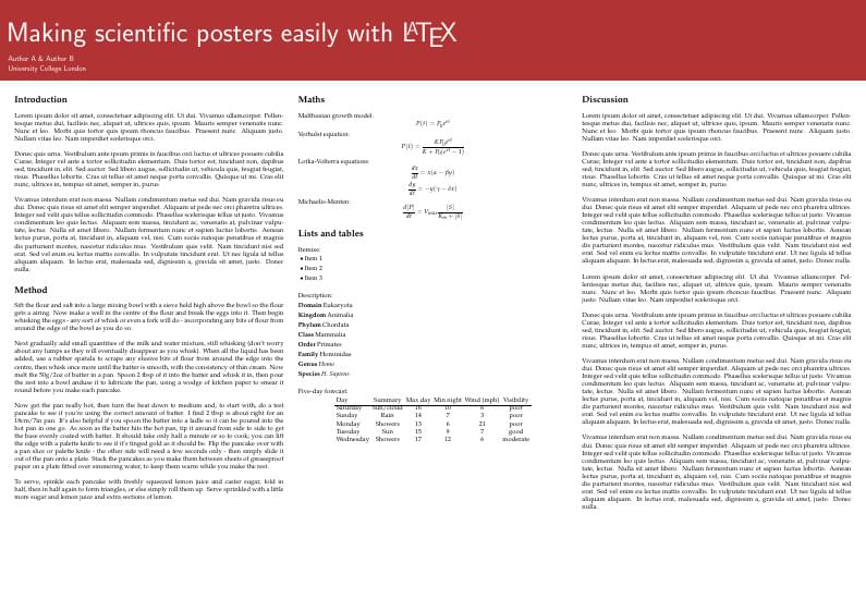 Poster for University College London (by Ed Long)