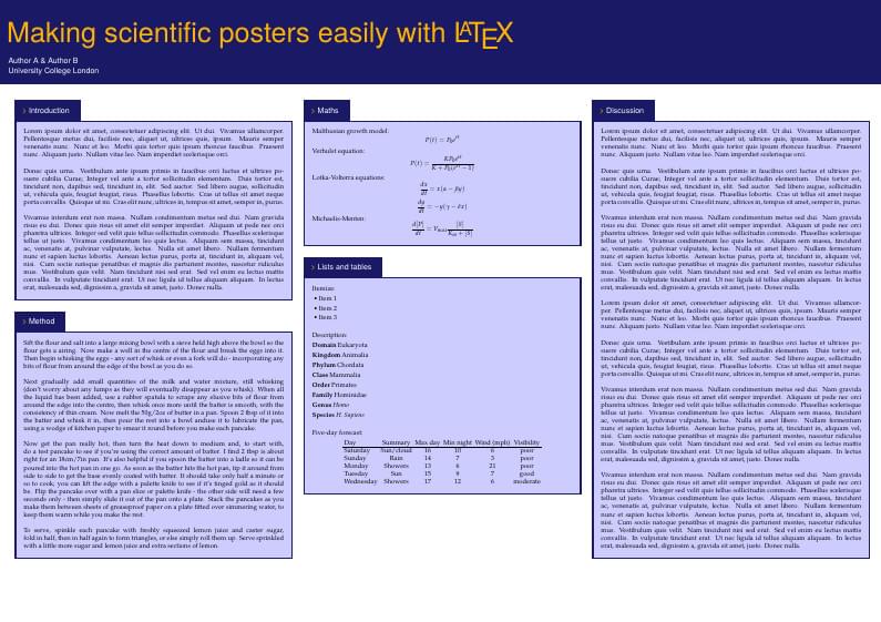 Fancy poster for University College London (by Ed Long)