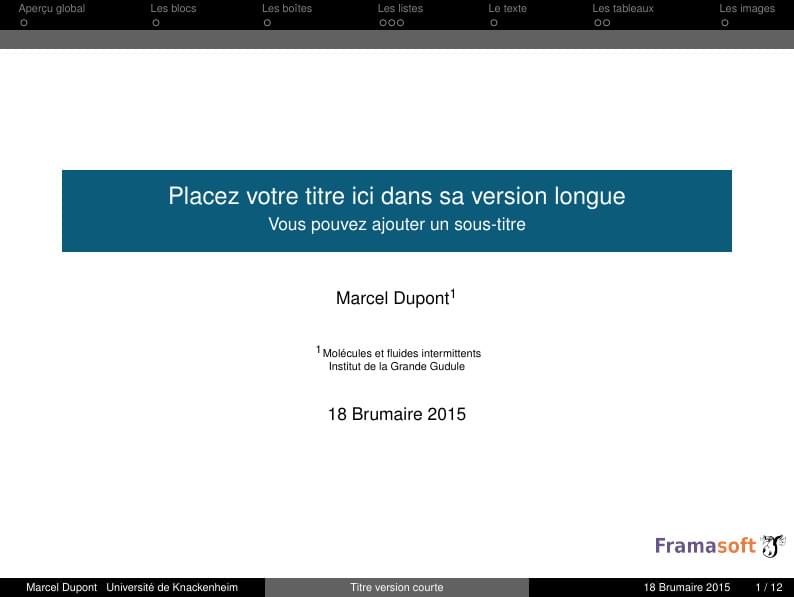 Bredelebeamer beamer class