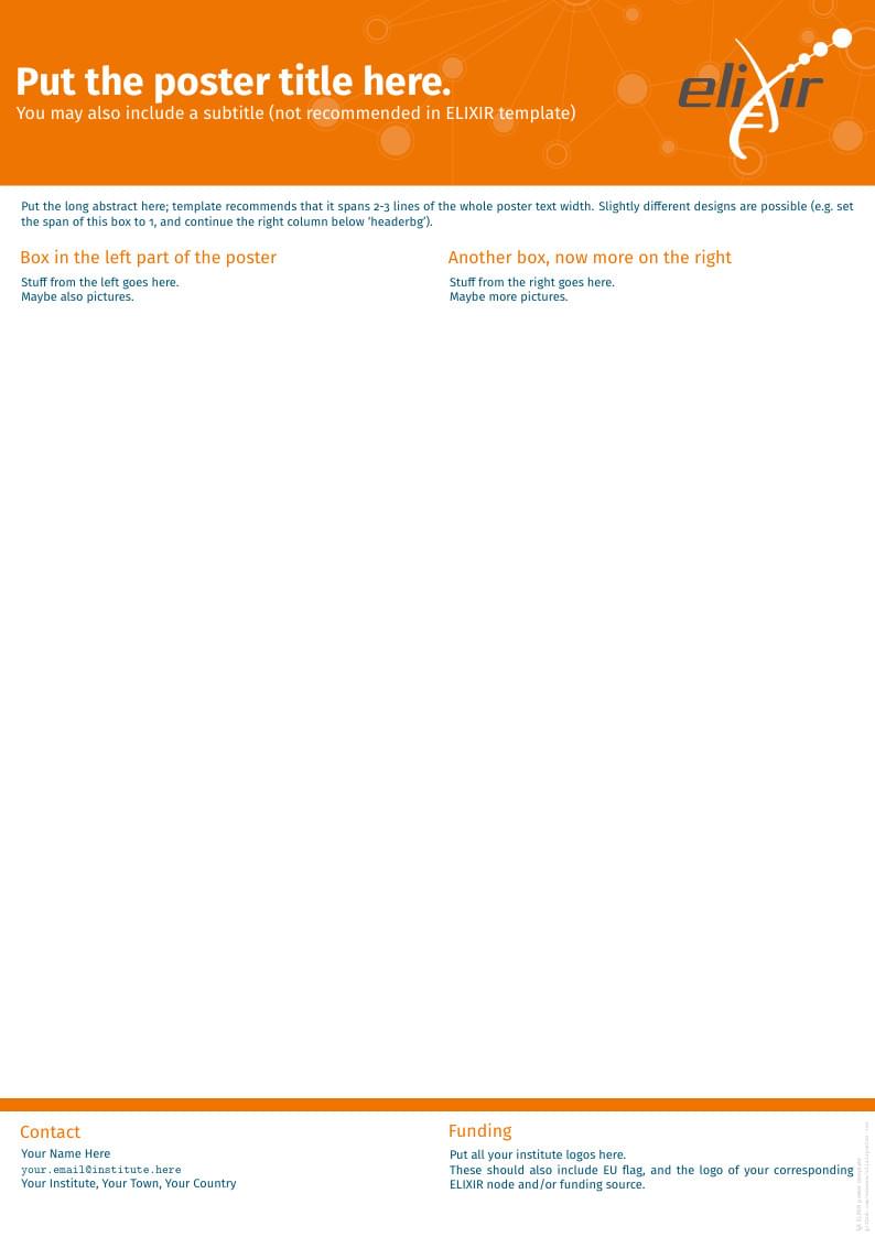 ELIXIR AllHands poster template
