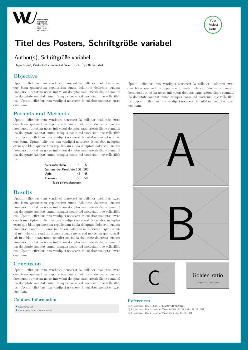Vienna University of Economics and Business (WU) Poster Template