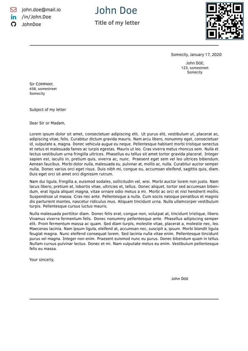 Arthur Letter