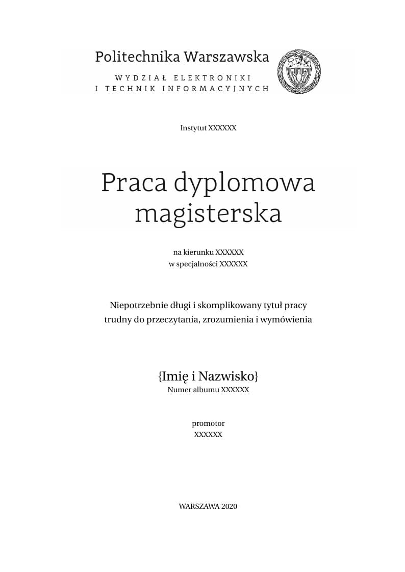 WUT-Thesis