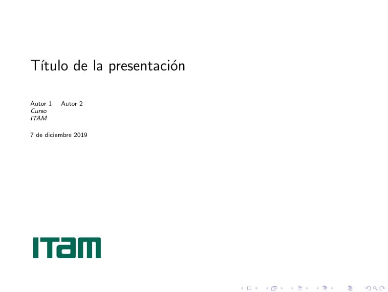Presentación ITAM
