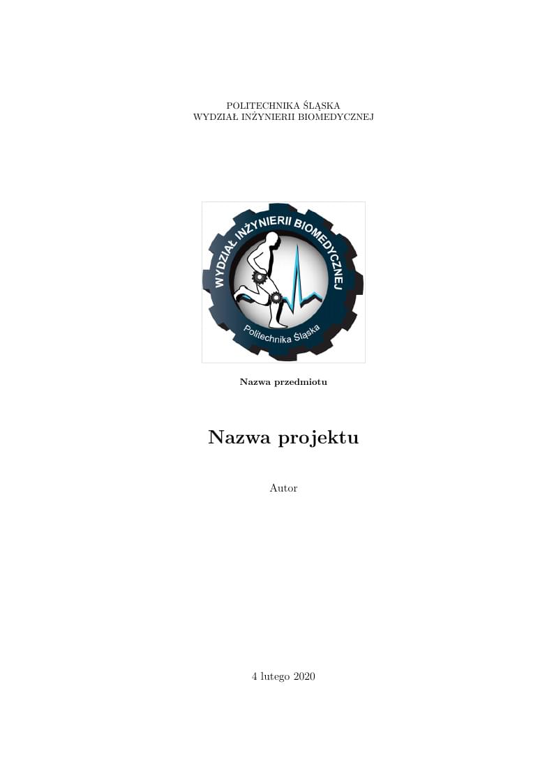 polsl ib project template