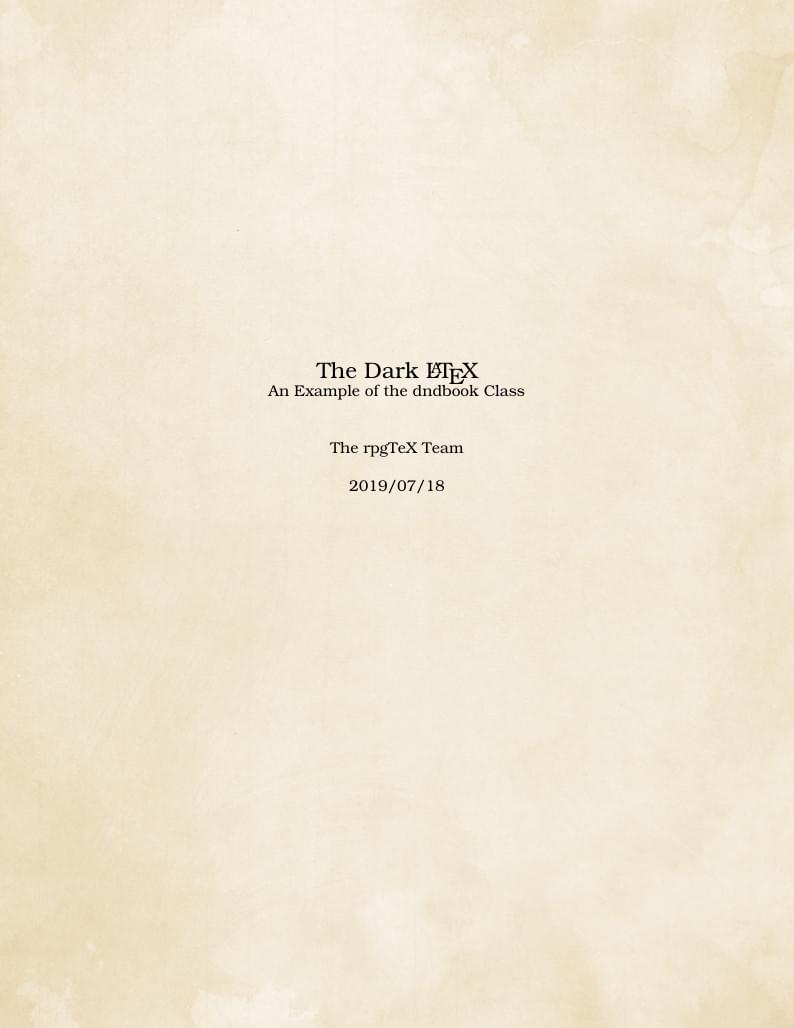 D&D 5e LaTeX Template