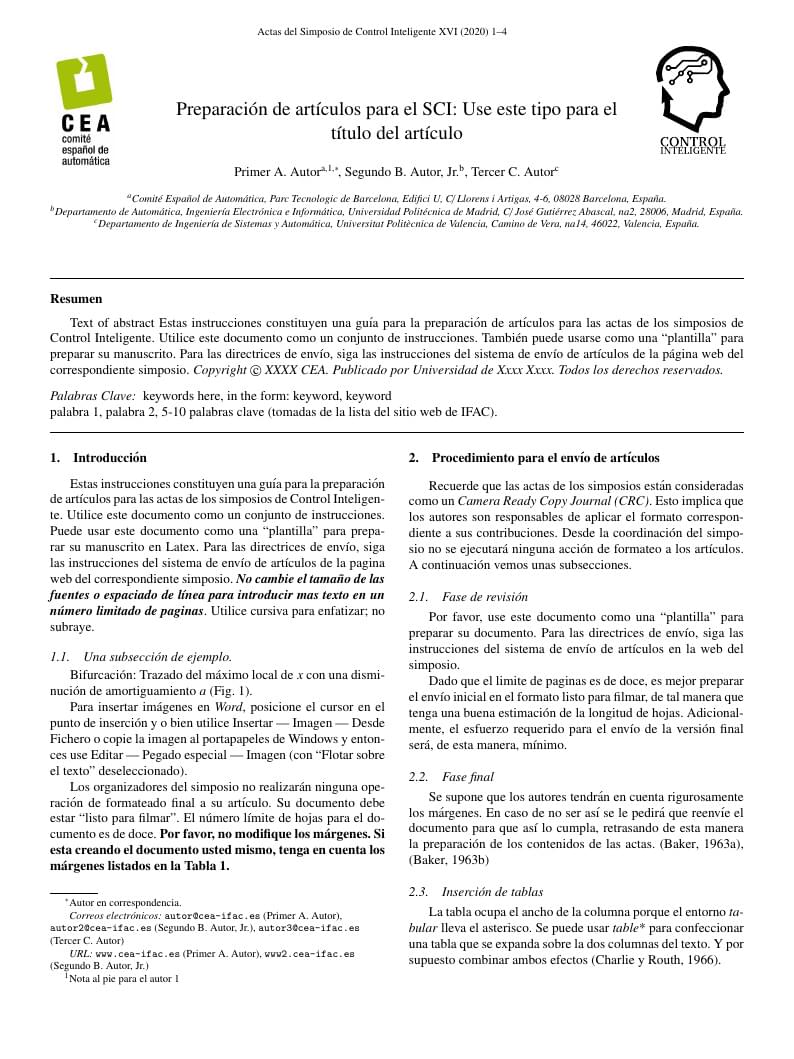Plantilla para actas Simposios CEA de Control Inteligente (SCI)
