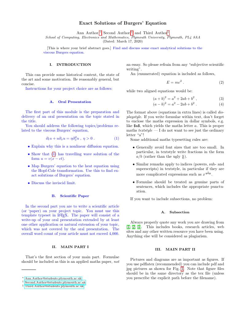 Sample Paper for Context Paper