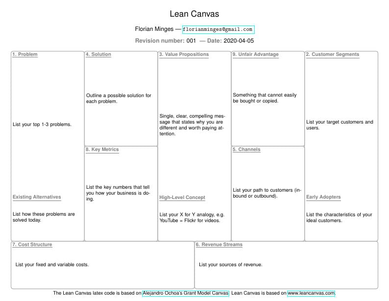 Lean Canvas