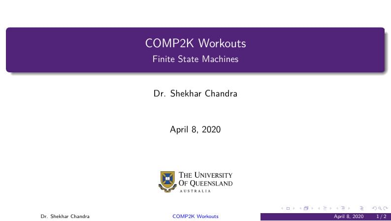 UQ Beamer Template