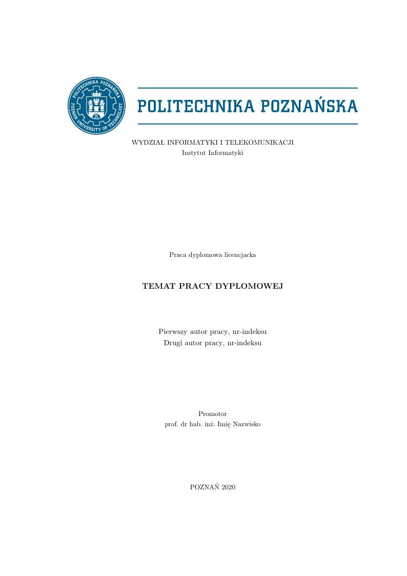 PUT Dissertation Template