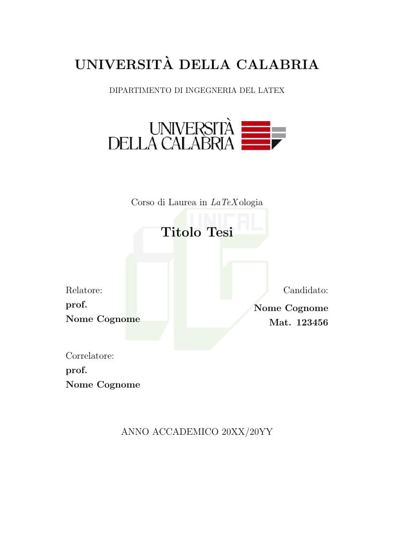 Template Ingegneria Unical