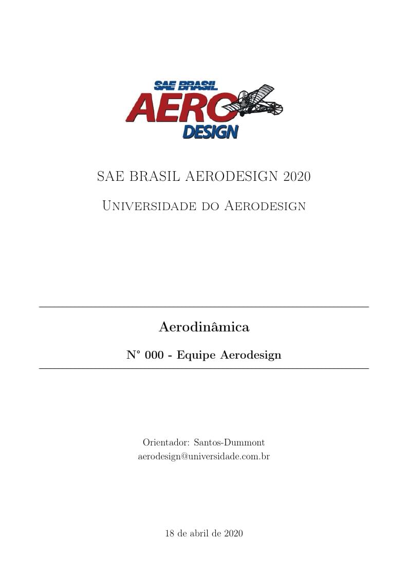 Template Relatorio Aerodesign 2020