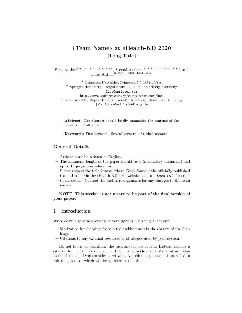 eHealth-KD 2020 Guidelines