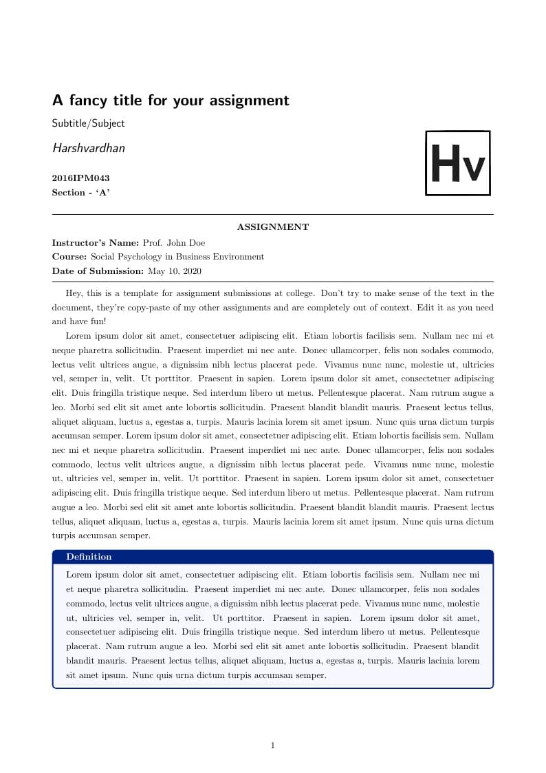 Post-modern Report