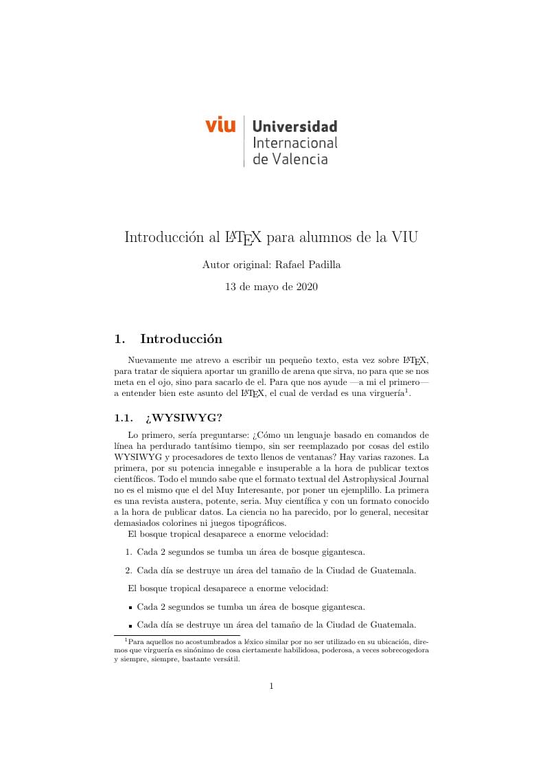Plantilla Documento Sencillo VIU