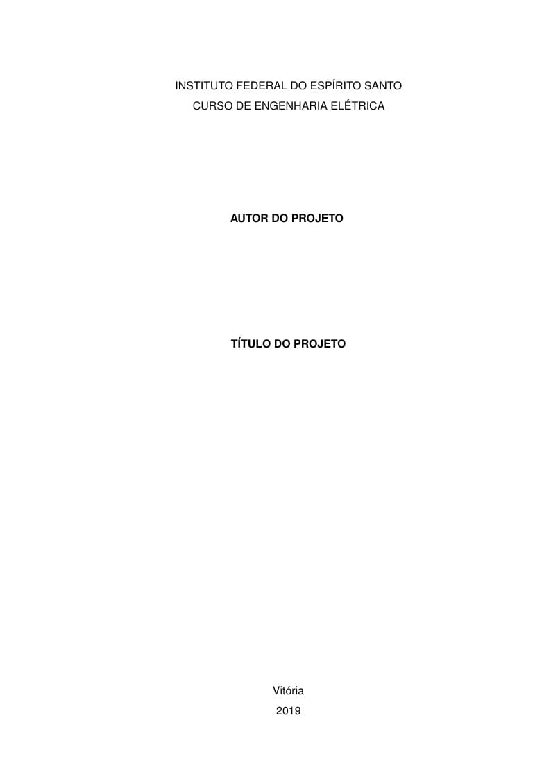 IFTEX - Modelo de TCC do Ifes