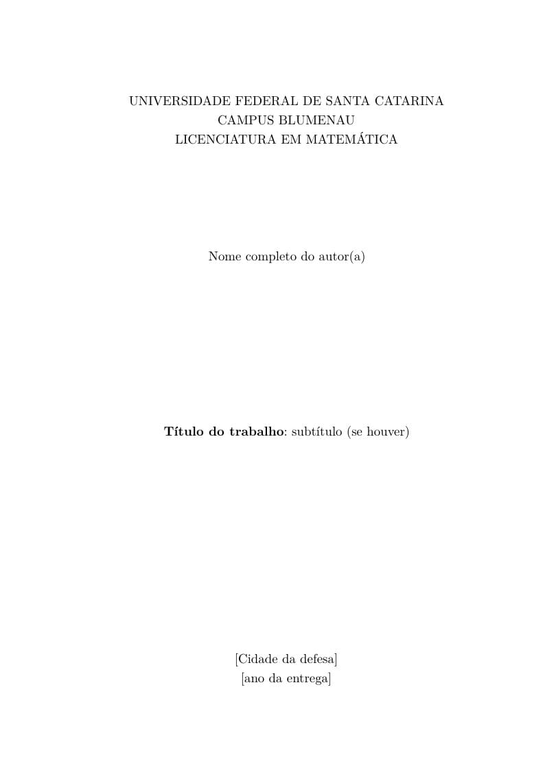 Modelo TCC Matemática UFSC/BNU