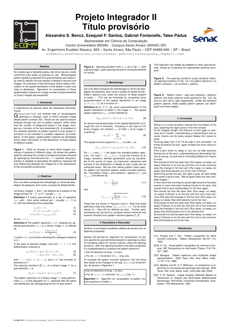 Senac Poster with the Sciposter Package