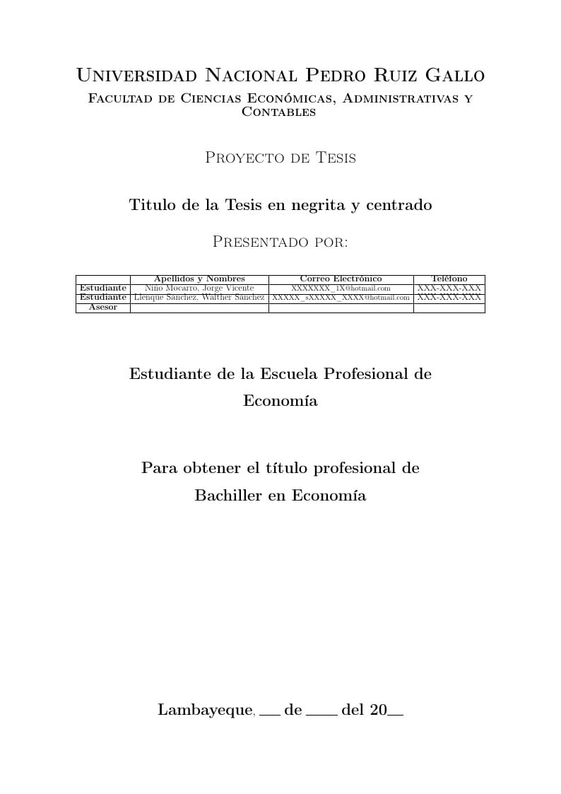1º Formato Tesis FACEAC - Universidad Nacional Pedro Ruiz Gallo (PERÚ)