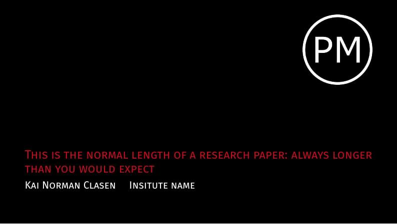 Pure Minimalistic: A truly minimalistic and configurable beamer theme