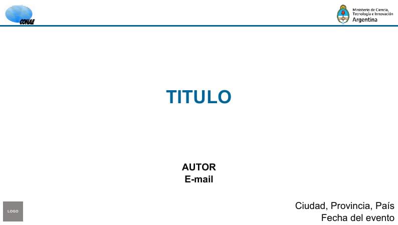 CONAE Beamer Template