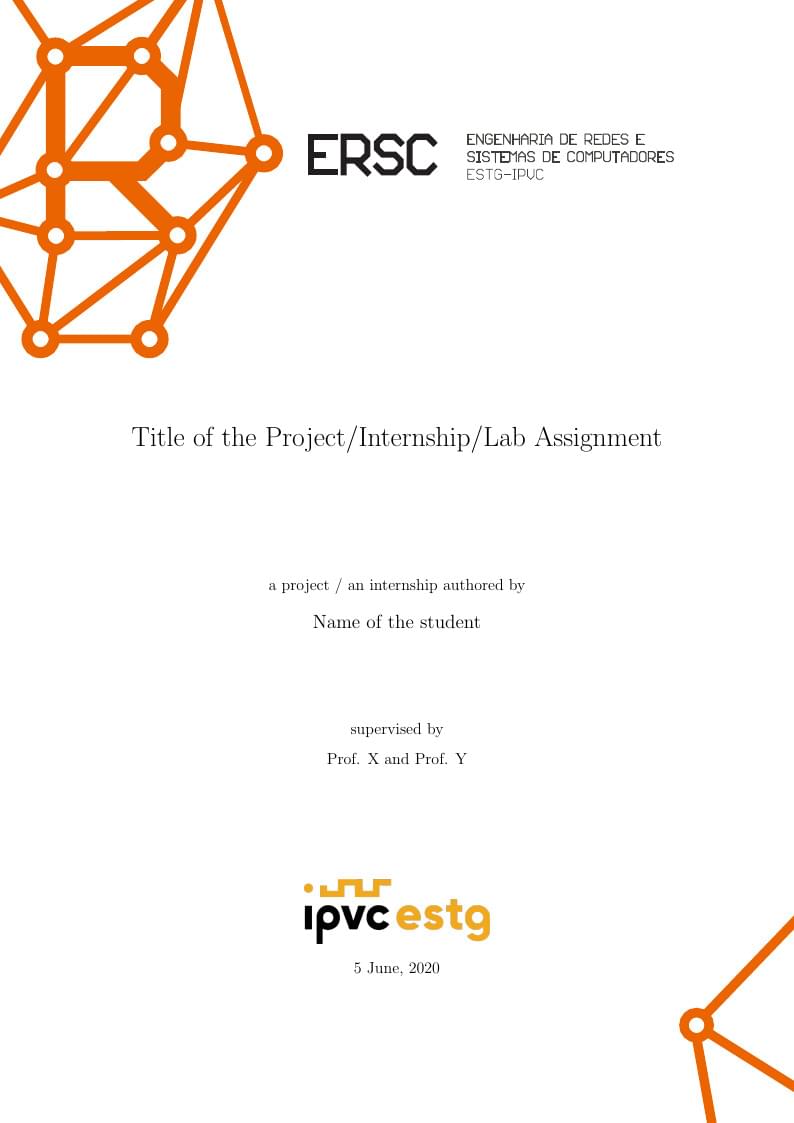 Project/Internship Report Template - ERSC