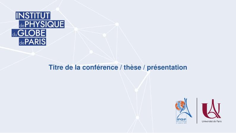 IPGP Presentations