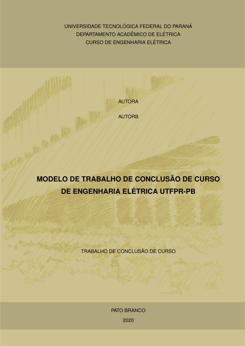 Modelo de Trabalho de Conclusão de Curso de Engenharia Elétrica na UTFPR-PB