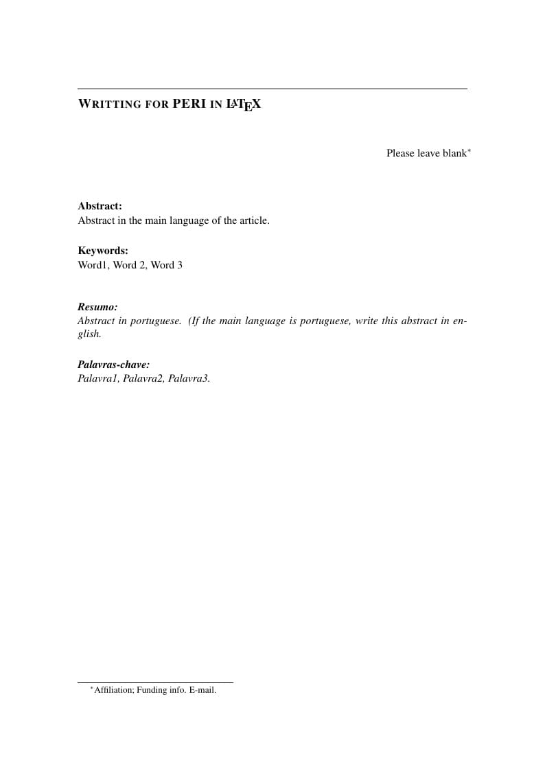 PERI-UFSC - Template