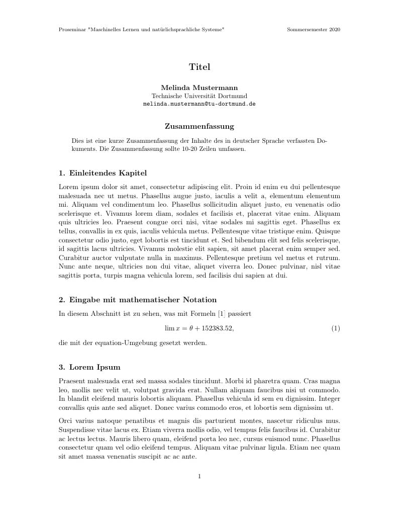 Vorlage Proseminar 2020