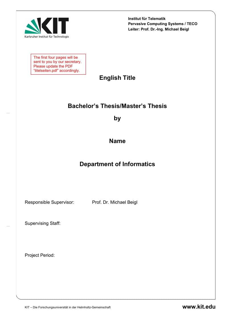 TECO Thesis Template (German)