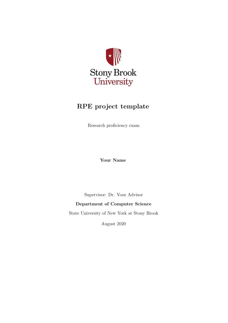 SBU RPE Template