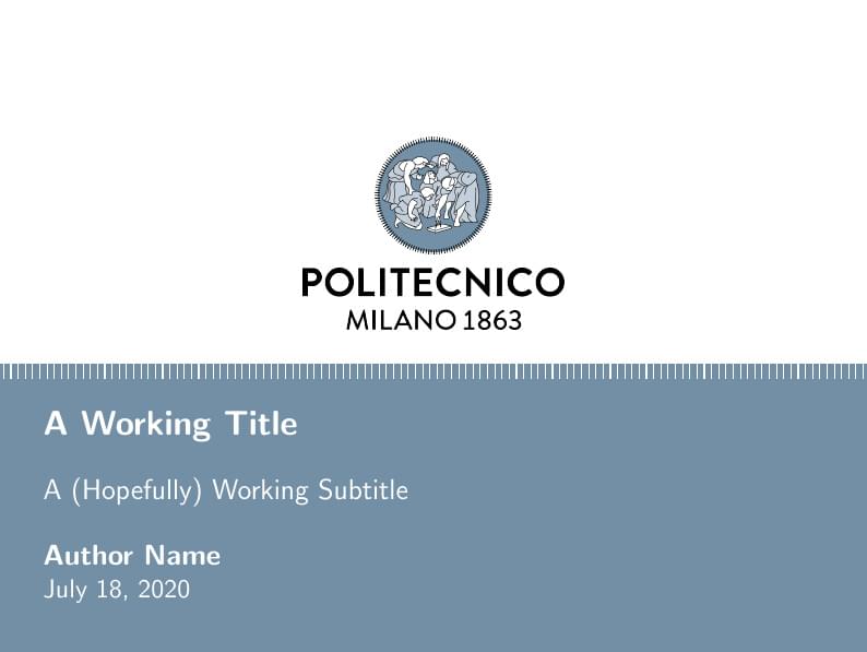 Polimi_beamertheme