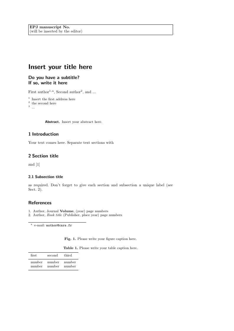 European Physical Journal Special Topics