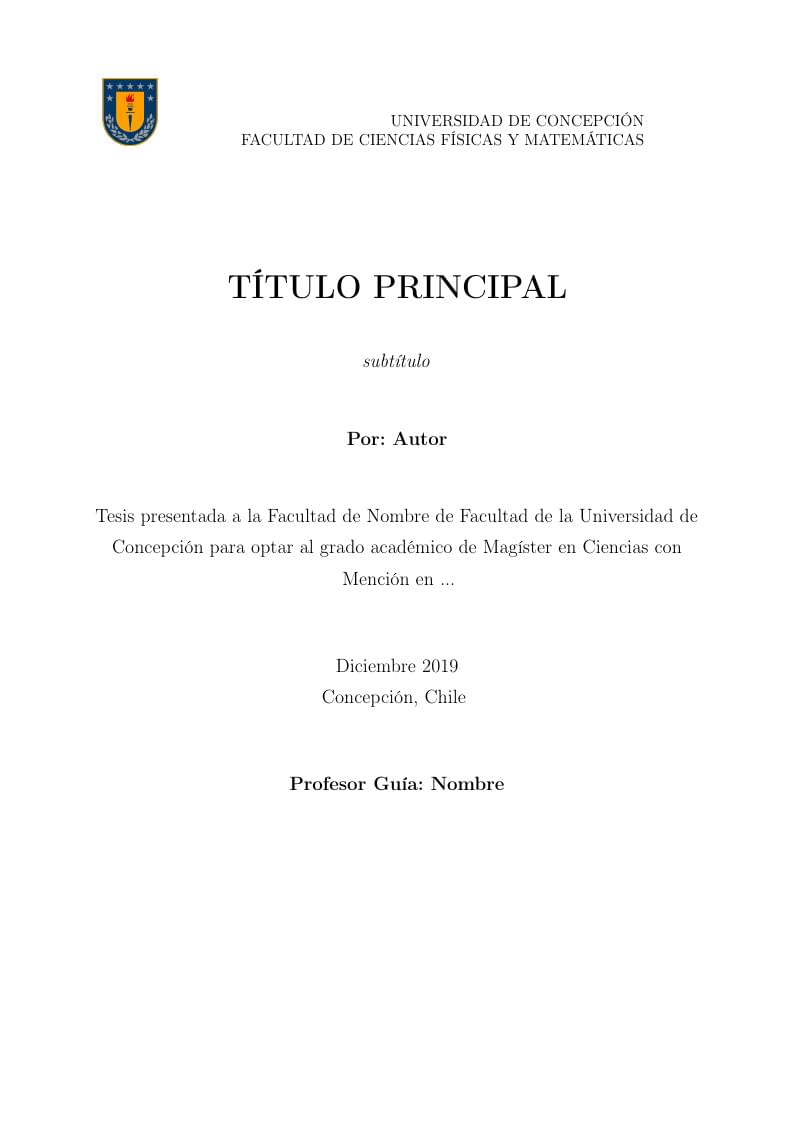 Tesis Universidad de Concepción (UdeC)
