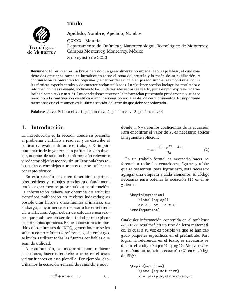 Reporte de Laboratorio de INCQ