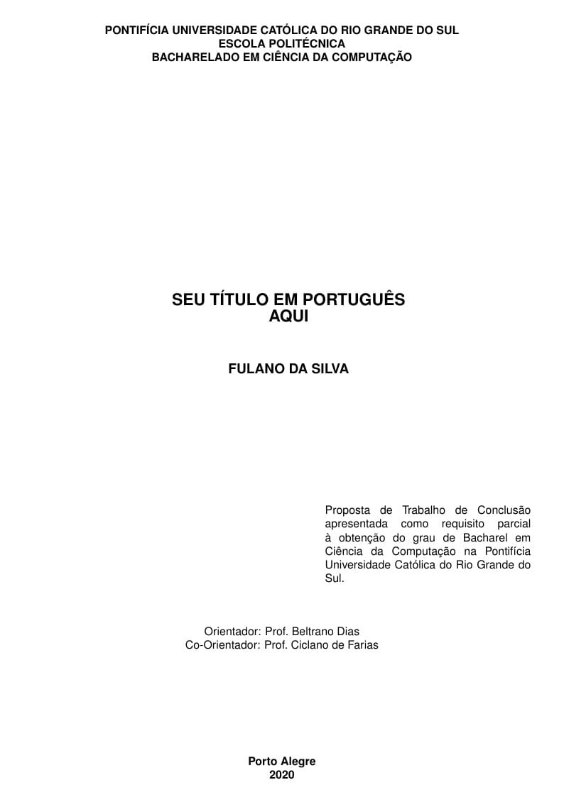 TCC Computação PUCRS