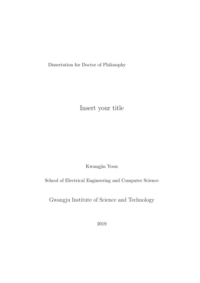 GIST dissertation template