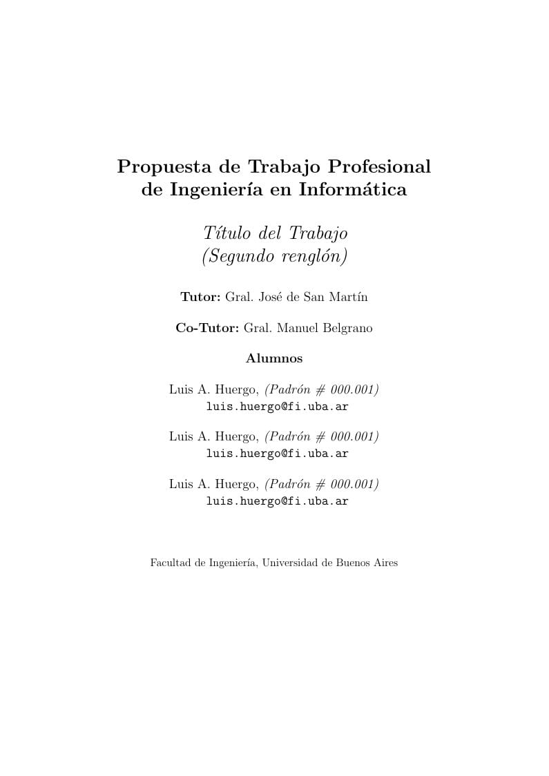 Template para Propuesta de Trabajo Profesional de Ingeniería en Informática UBA
